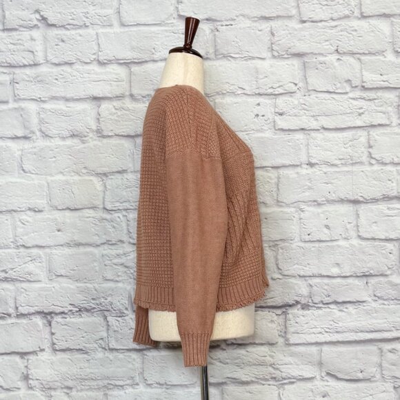 Madewell Dusty Pink Merino Wool Blend Sweater - Picture 3 of 9